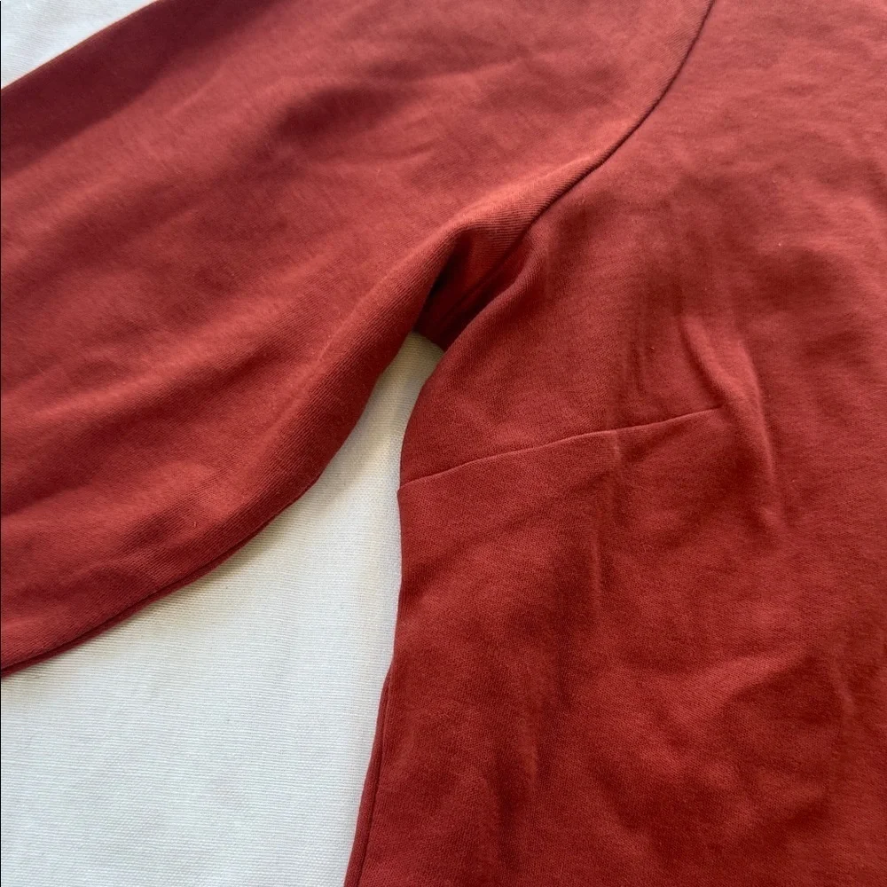 Isaac Misrahi Live Rust Long Sleeve Button-Up Shirt - Picture 3 of 6